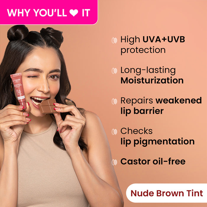 Dot and key Ceramide + Peptide Lip Balm SPF 50 PA+++ - Warm nude - Image 6