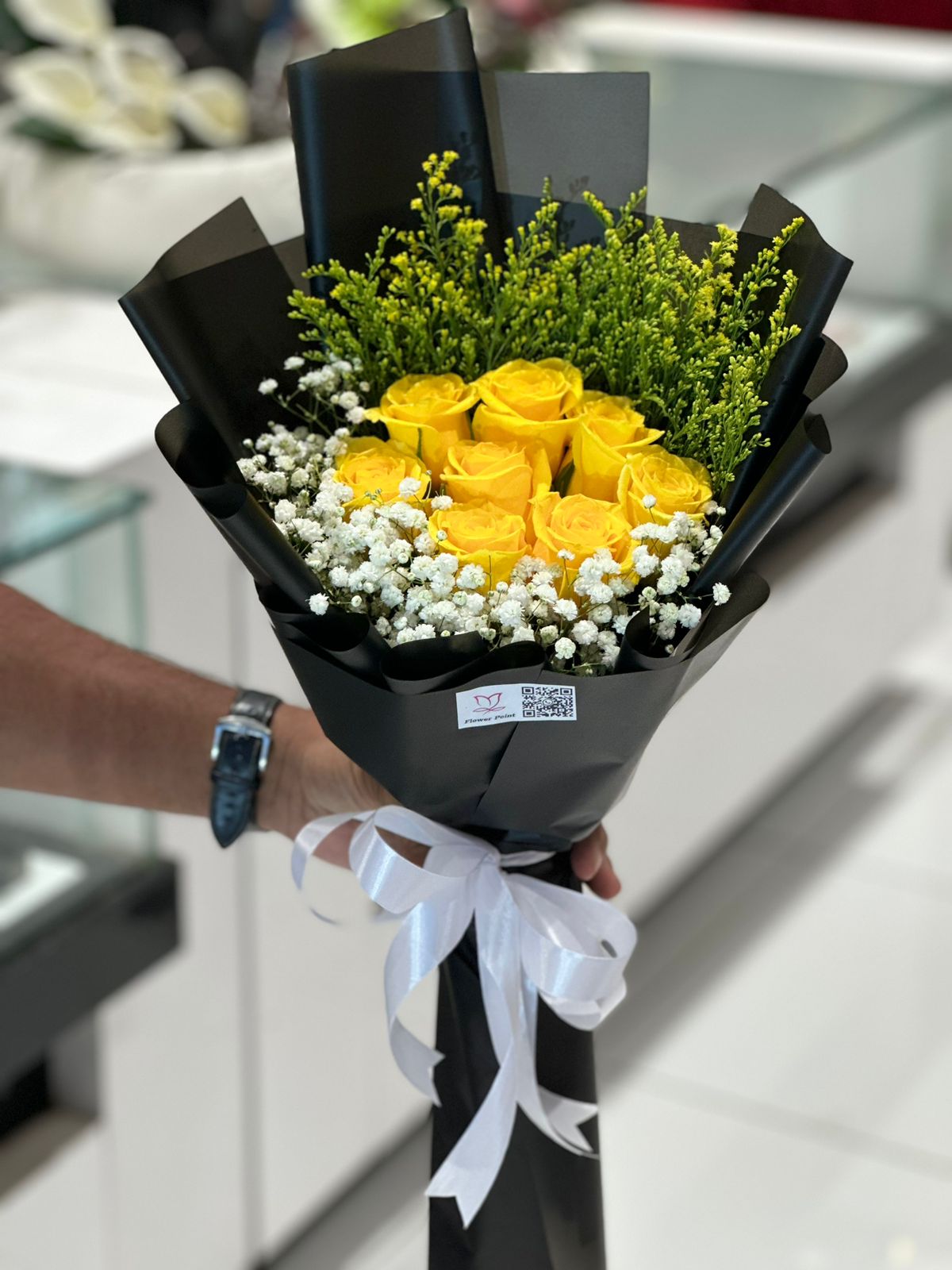 Teddy with flowers bouquet_img_1
