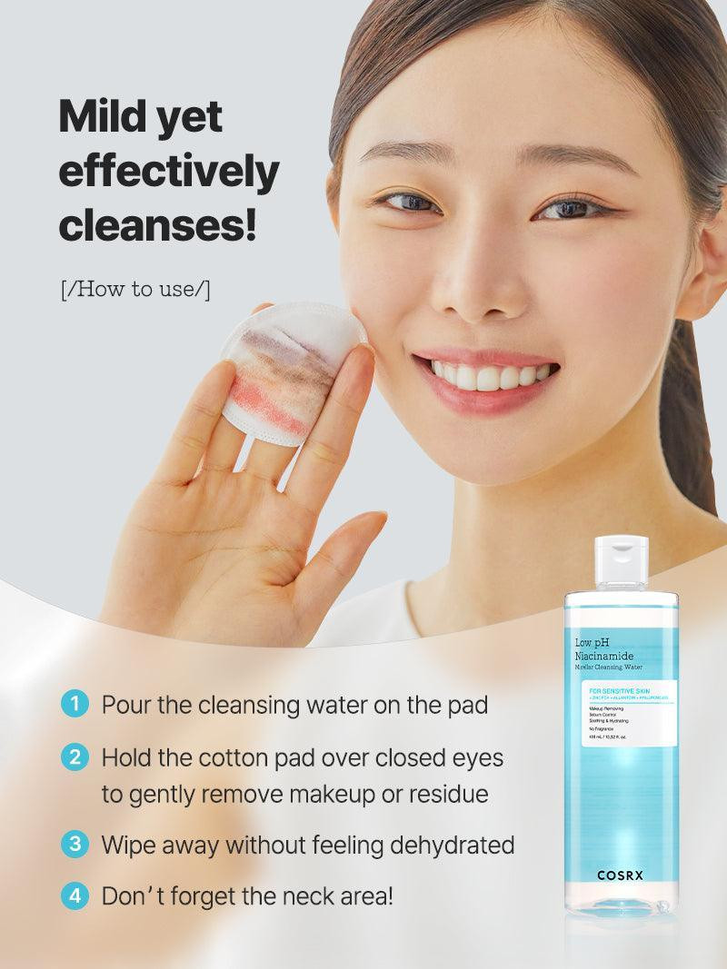 COSRX Low pH Niacinamide Micellar Cleansing Water (100ml) thumbnail 3