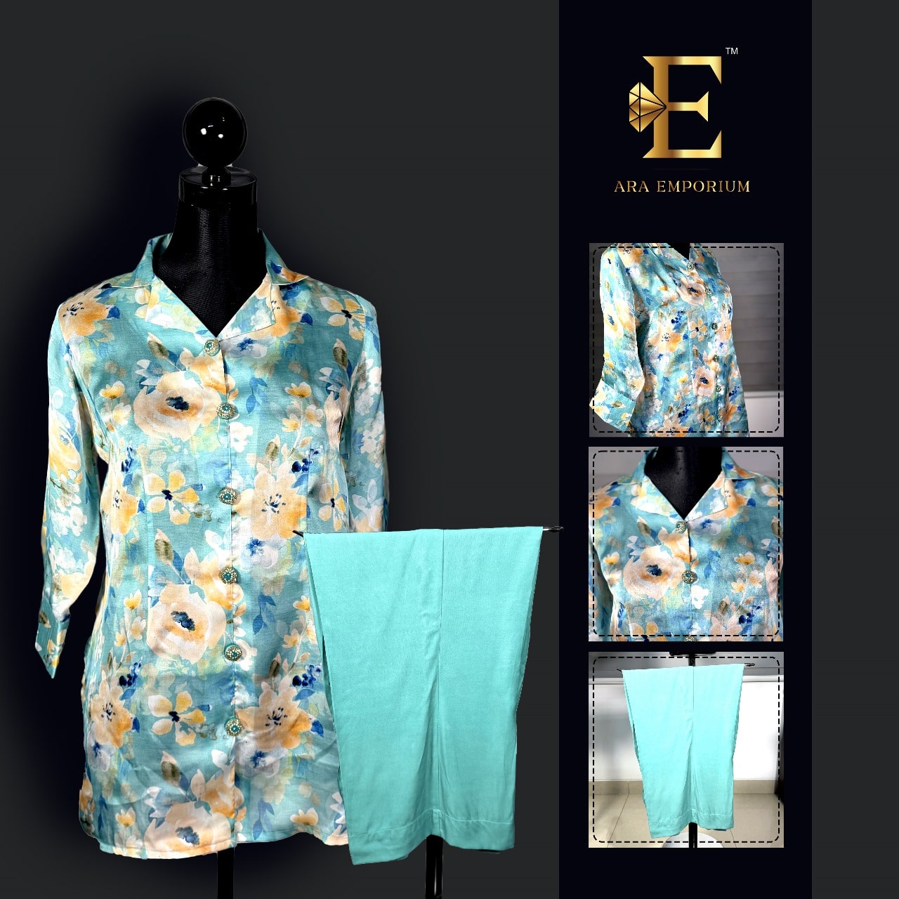 Serene Blossom Cord Set - Image 1