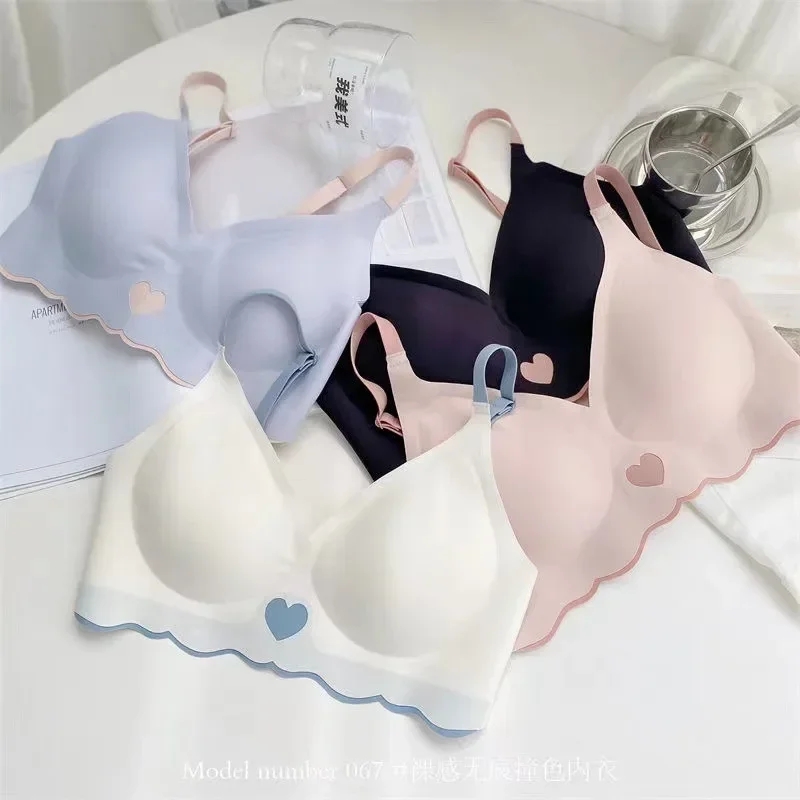 Push Up Bra Seamless Invisible Bra For Women Sexy Lingerie Deep Vneck Wire Free Brassiere Bra Removable Pads Bralette Underwear_img_0