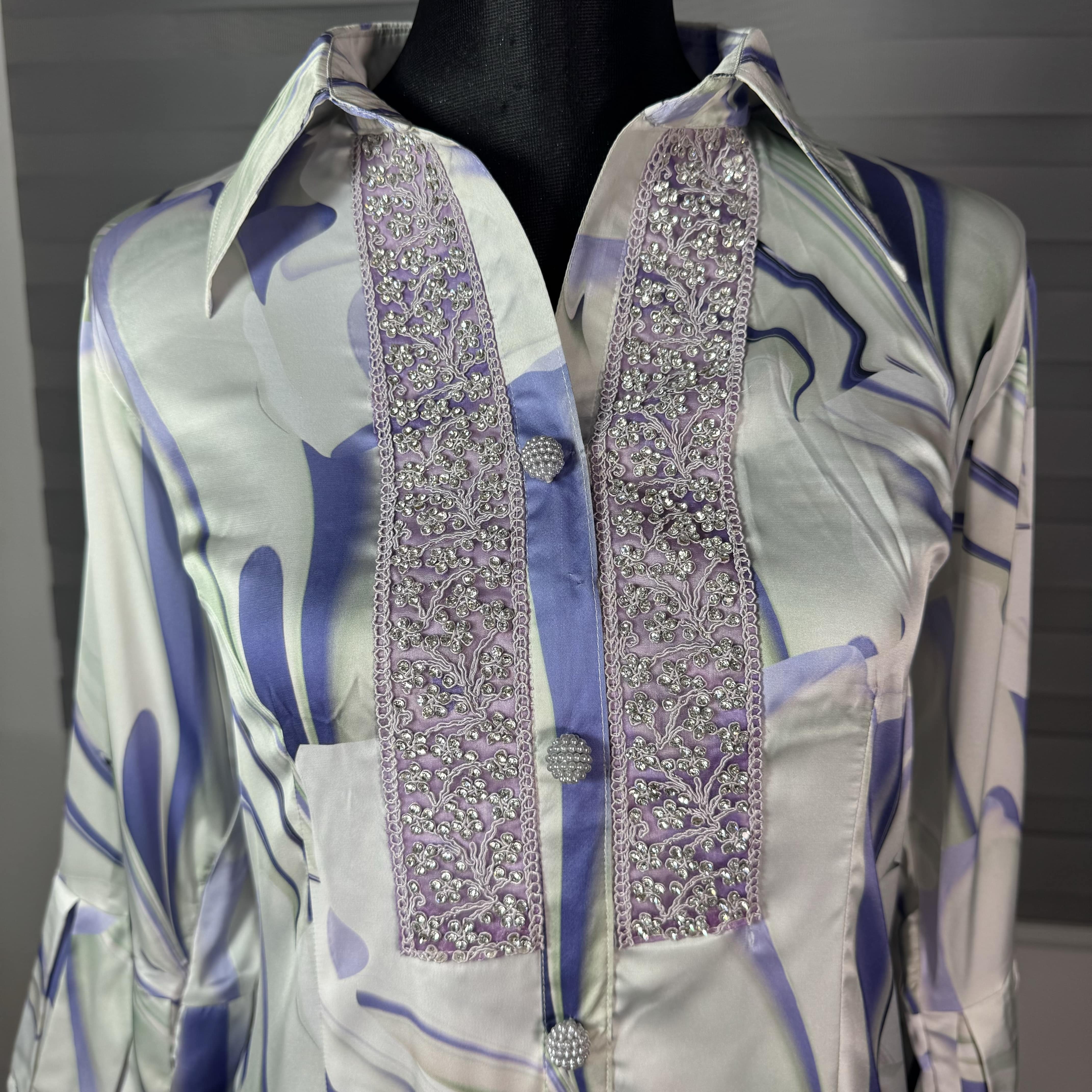 Lavender Mist Abstract Printed Cord Set - Image 2