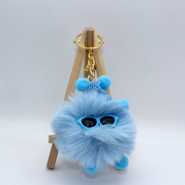 Kawaii Hairball Plush Keychains