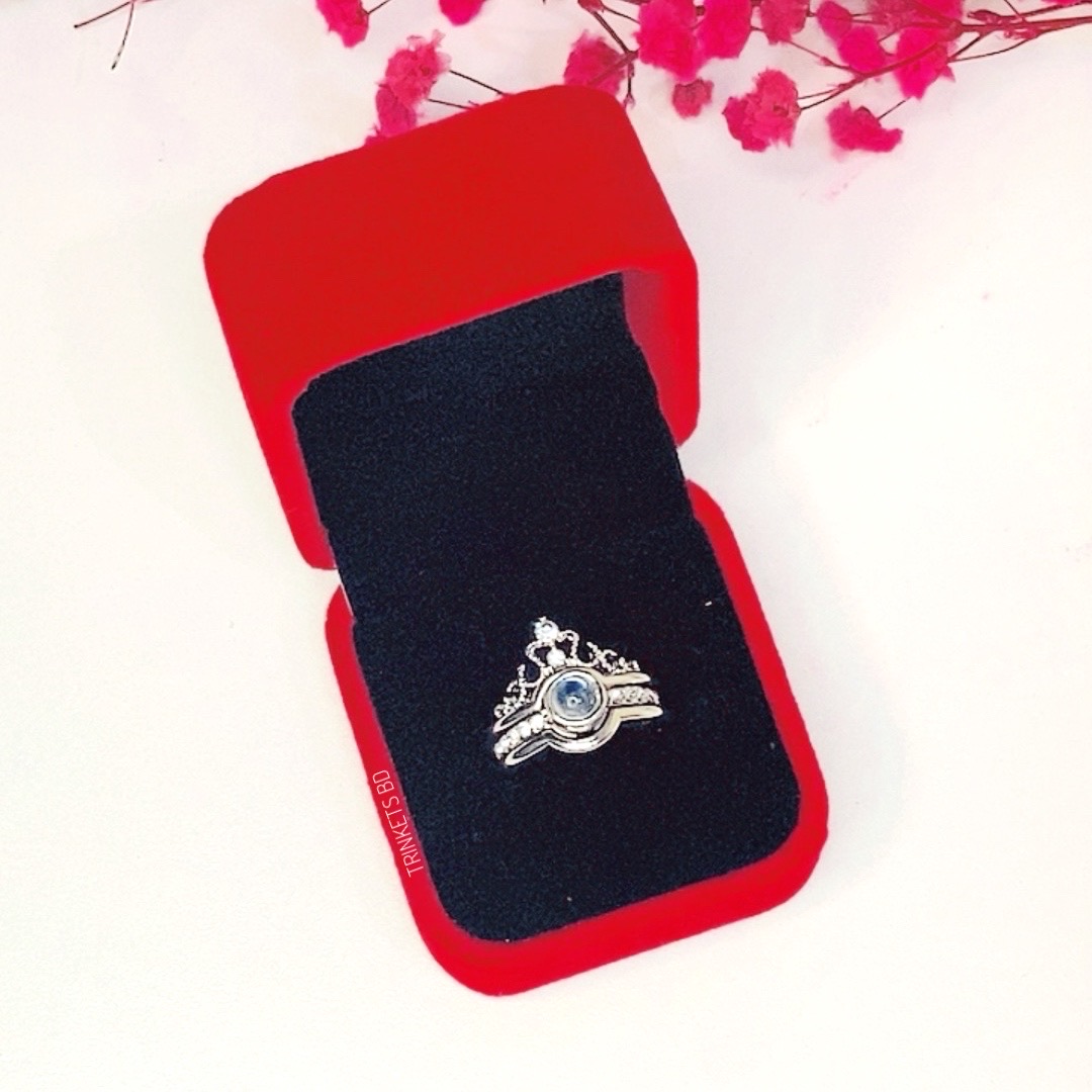 100 LANGUAGE " I LOVE YOU" RING WITH RED GIFT BOX_img_0