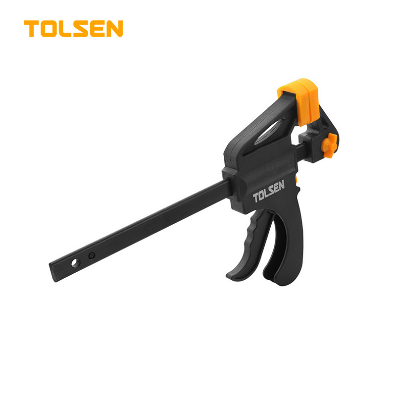 TOLSEN 10201 Quick Ratchet Bar Clamp | 6" (150mm) | Hard Plastic Body | Soft Non-Marking Pads | Model: 10201