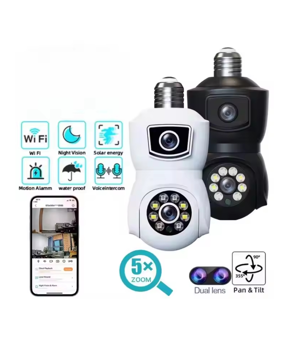 V380 E9 Dual Lens Bulb PTZ IP Camera_img_2