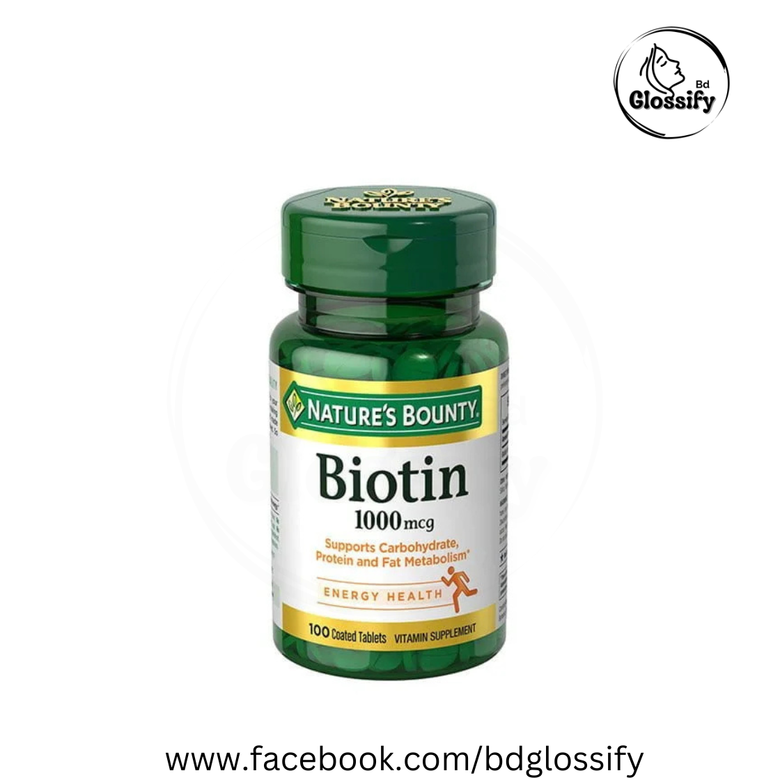 Biotin 1000 mcg (100 Capsules)