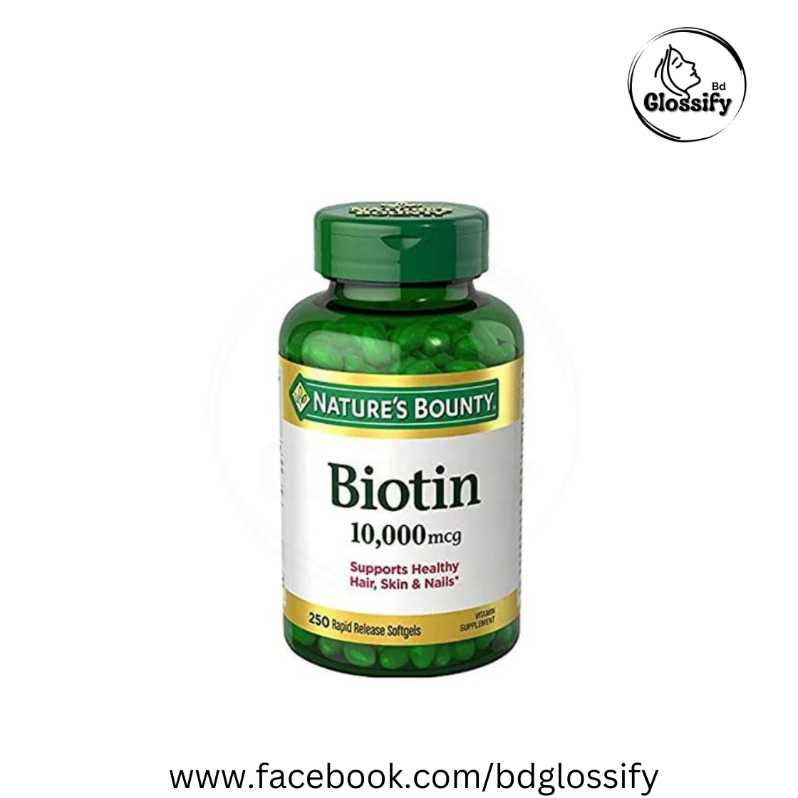 Biotin 10,000 mcg (250 softgels)