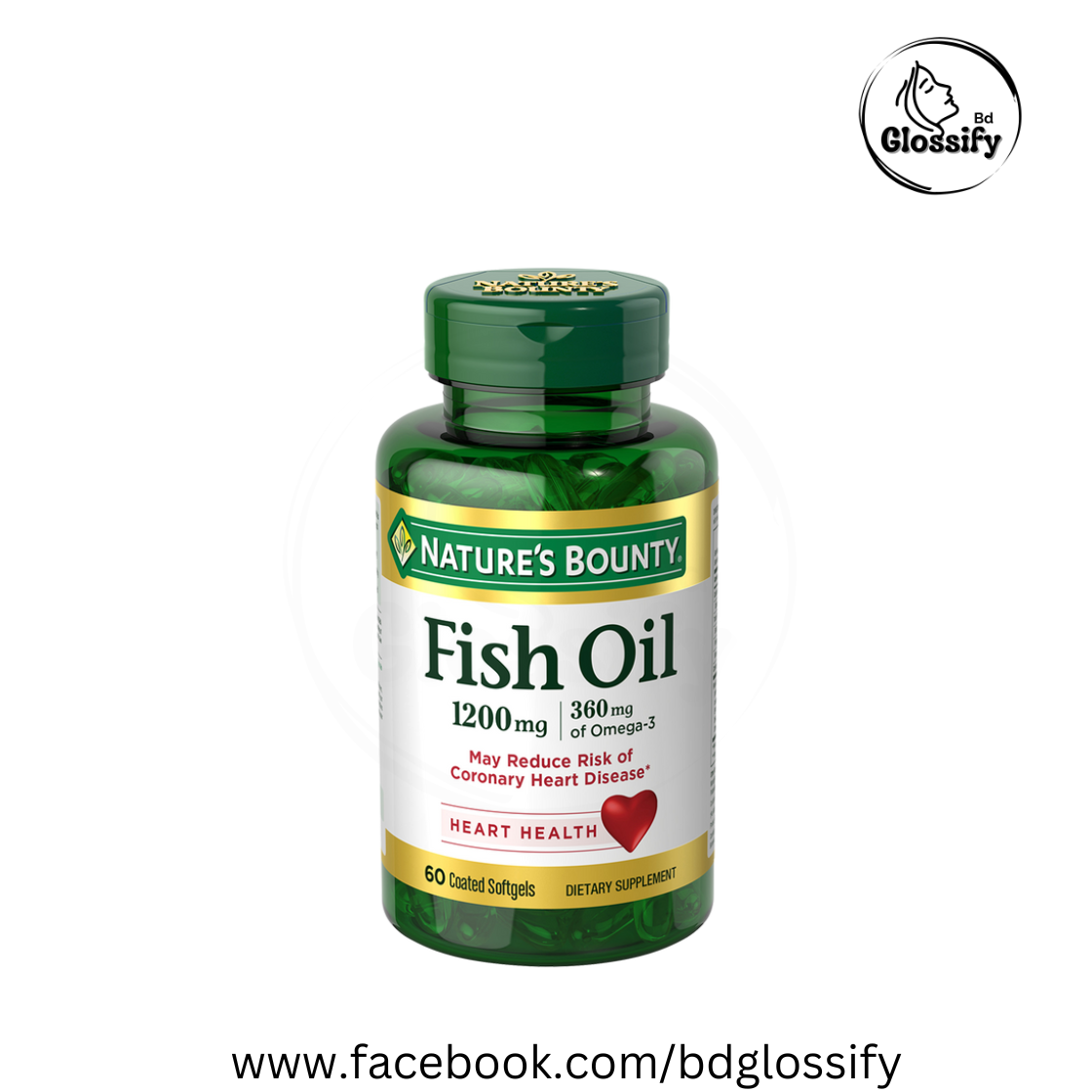 NATURE'S BOUNTRY - Fish Oil 1200mg (120 capsules)