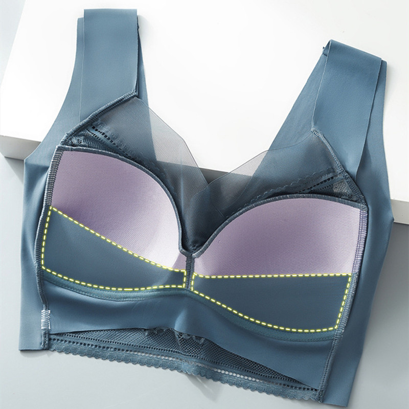 Seamless pushup Bra with Beautiful Back for Girls Fixed Without Steel Ring One Piece Wrapped Chest for Women Seamless Underwear_img_2