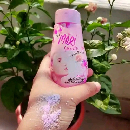 MORI SAKURA FACIAL POWDER ORANGE & PINK (50G)MADE IN THAILAND🇹🇭_img_6