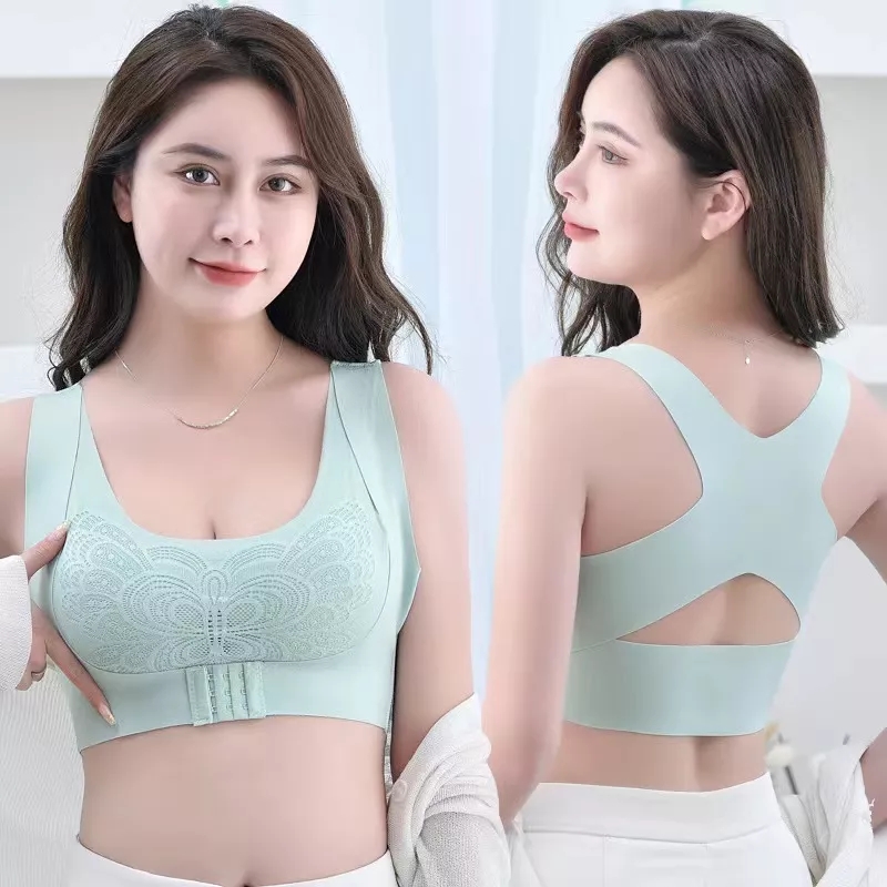 Posture Correction Bras Underwear Women Prevent Hunchback Bra Push Up Brassiere Shockproof Sports Fitness Vest Lingerie Tank_img_5