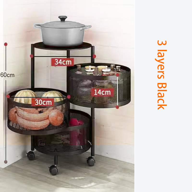 4 / 5 Layer Round Shape Kitchen Rack_img_3