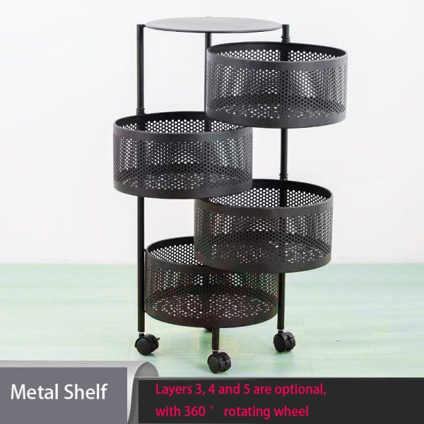 4 / 5 Layer Round Shape Kitchen Rack_img_1