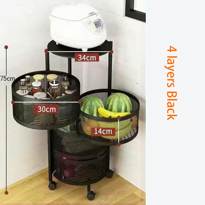 4 / 5 Layer Round Shape Kitchen Rack_img_2