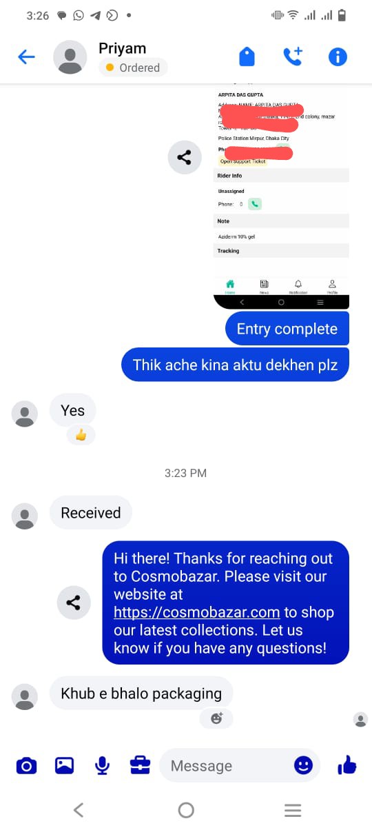 Customer review
