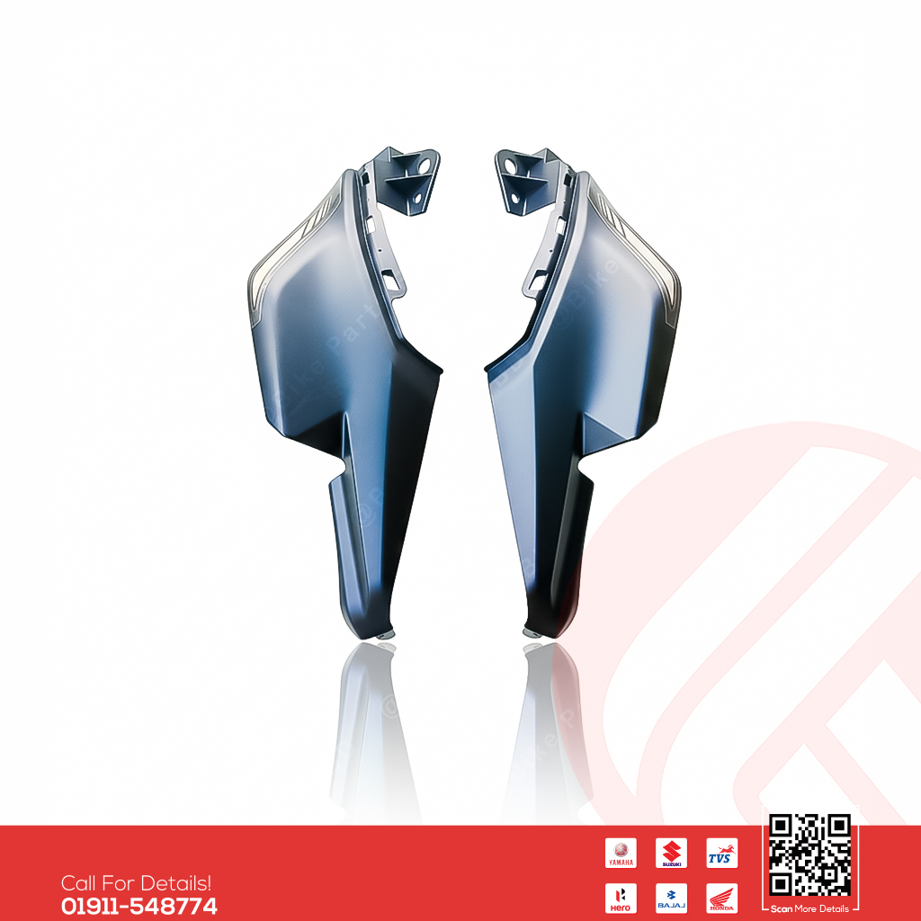 Back panel for Yamaha FZS V3 (Mat Blue) bike.