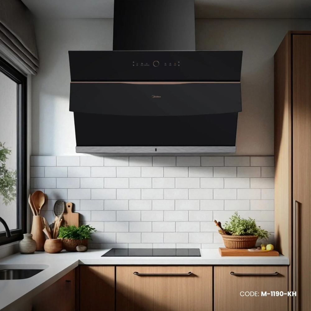 Midea Cooker Hood 29" Steam Wash CXW-240-B68 (Black) M-1190-KH_img_0