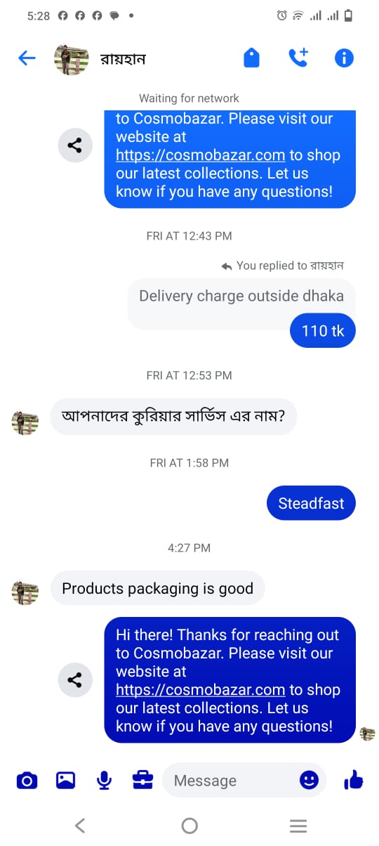 Customer review