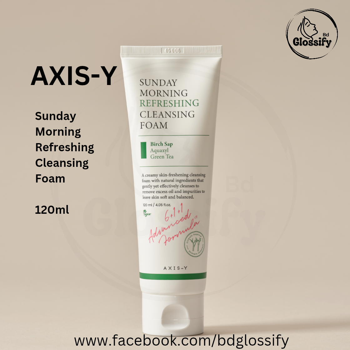 AXIS-Y Sunday Morning Refreshing Cleansing Fom (120ml)