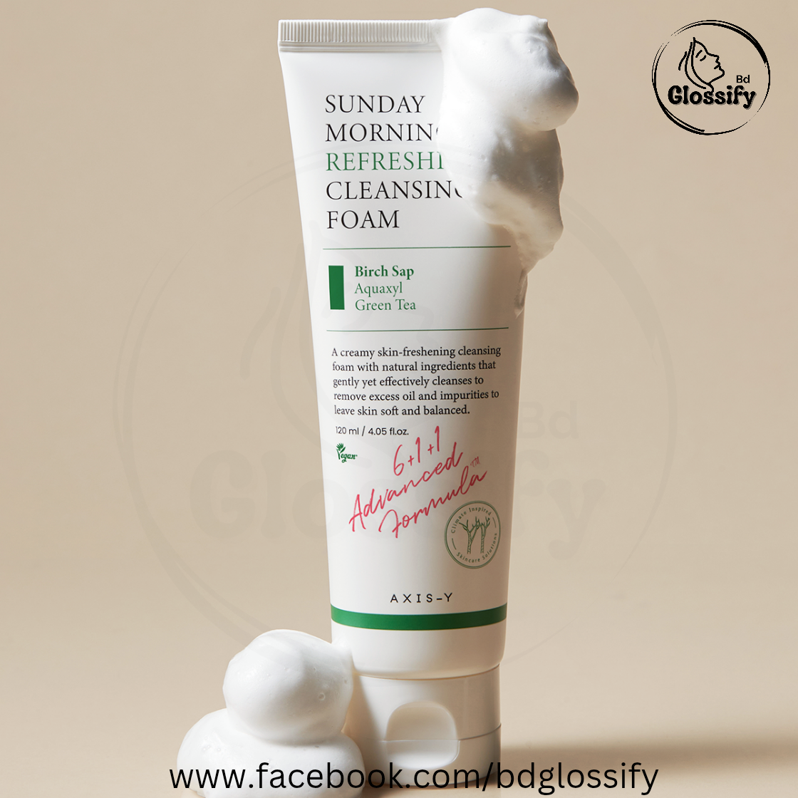 AXIS-Y Sunday Morning Refreshing Cleansing Fom (120ml) thumbnail 4