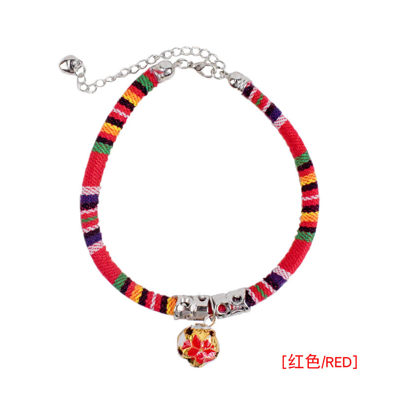 Luxury collar for cat - Red colour_img_1