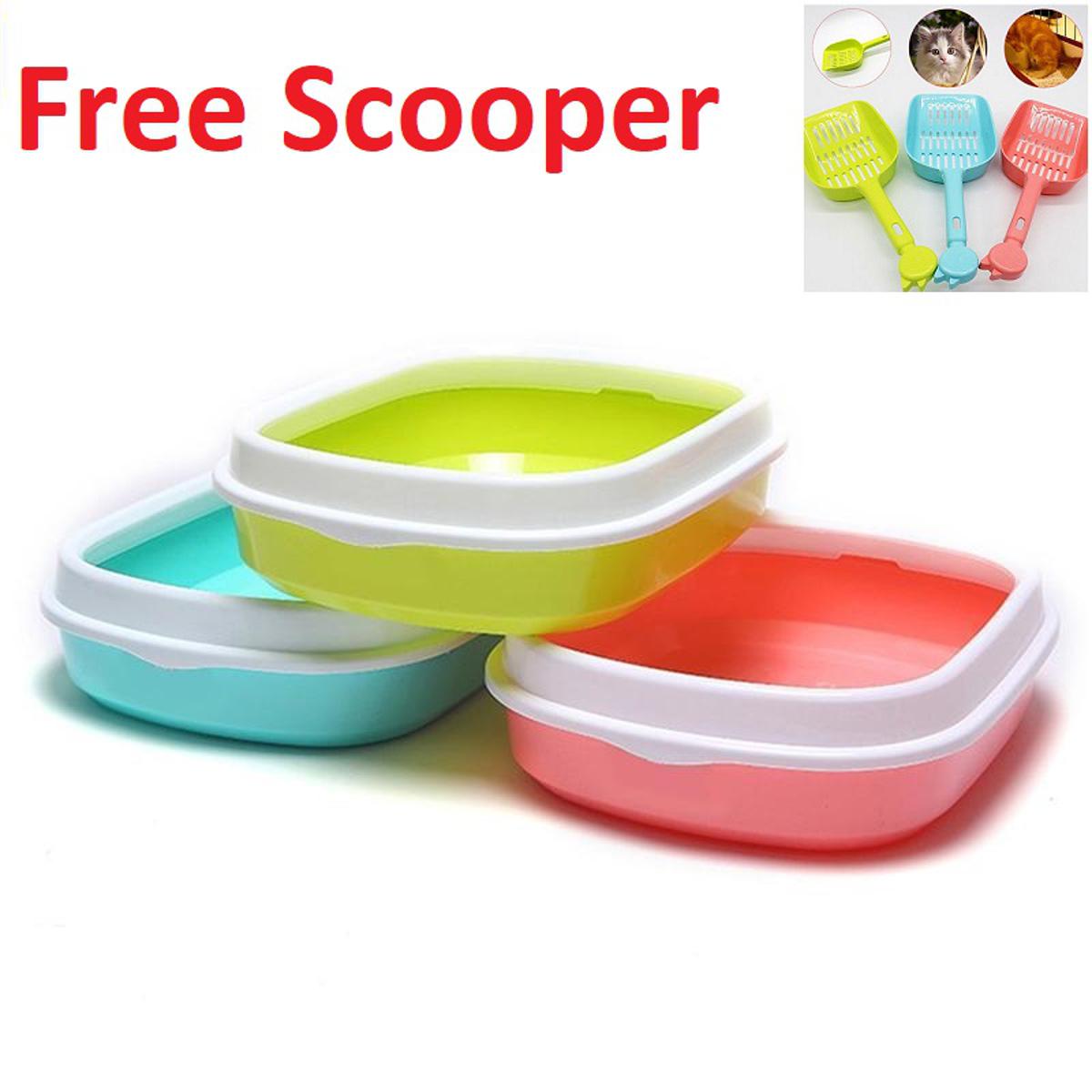 Portable Cat Litter Box With Scoop_img_1