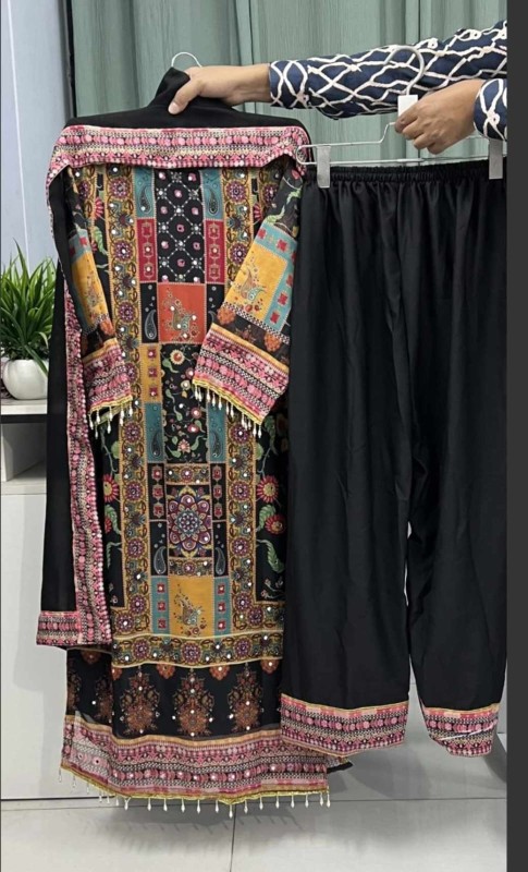 Georgette Readymade Three Piece - Image 5