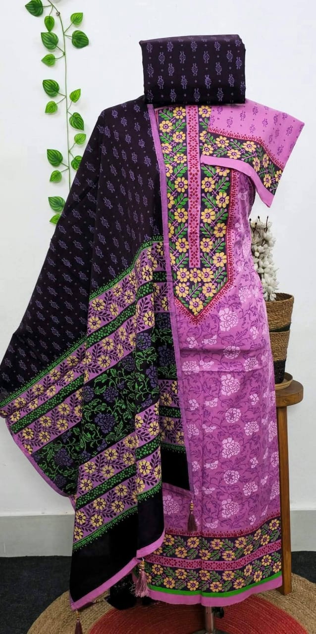 ভিআইপি ব্লক প্রিন্ট সেলাই বিহীন থ্রী পিস।_img_4