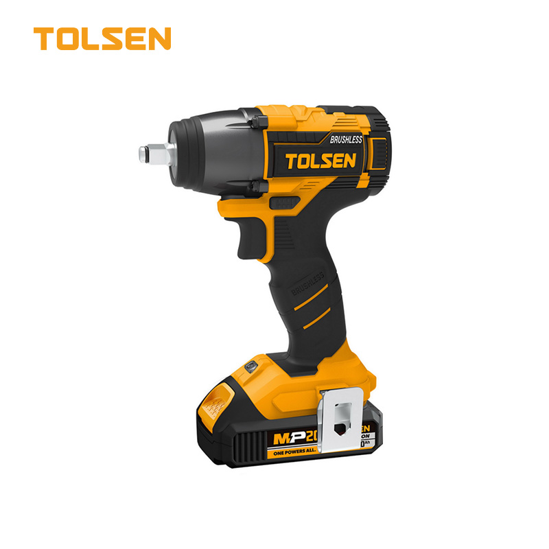 TOLSEN 87258 20V Li-ion Brushless Cordless Impact Wrench with Battery and Charger (Industrial); Model 87258_img_0