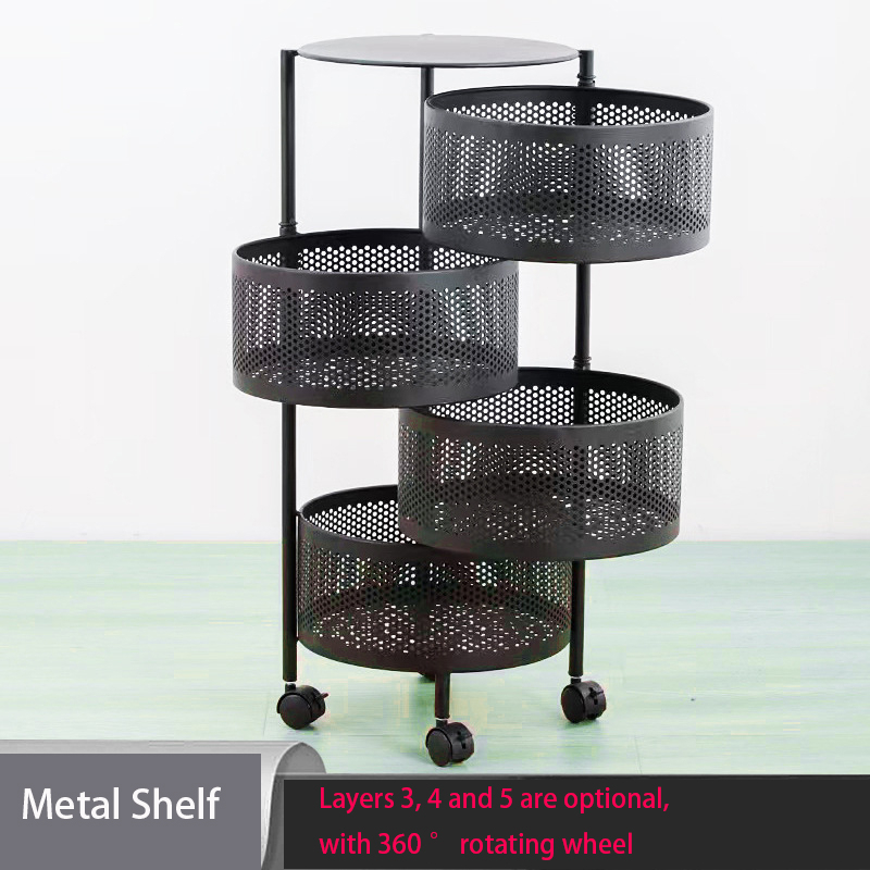 4 Layer Round Shape Kitchen Rack_img_2