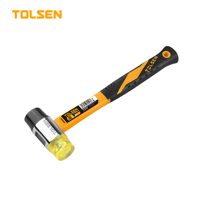 TOLSEN 25042 Two Way Mallet, 400g, Plastic Nylon Head, Fiberglass Handle | Model: 25042