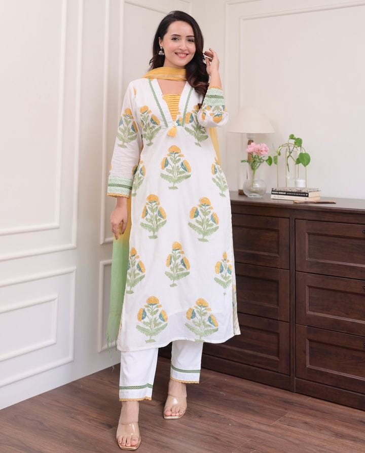 সুতি থ্রী-পিস - Image 2