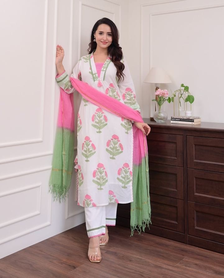 সুতি থ্রী-পিস - Image 3