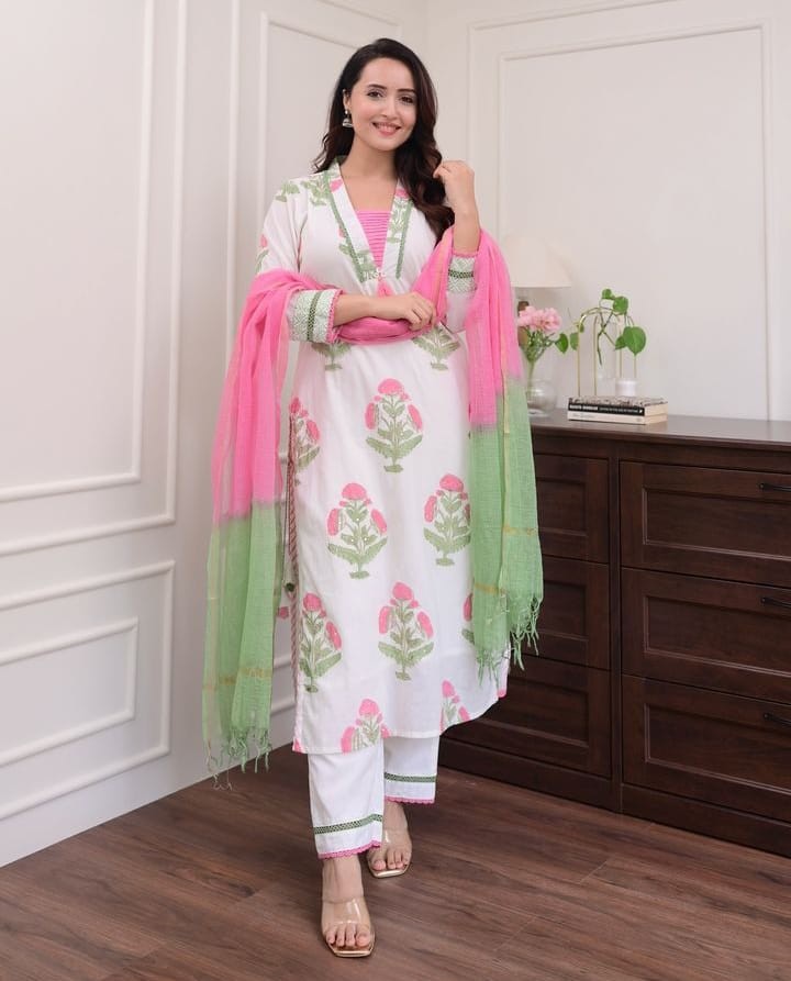 সুতি থ্রী-পিস - Image 5