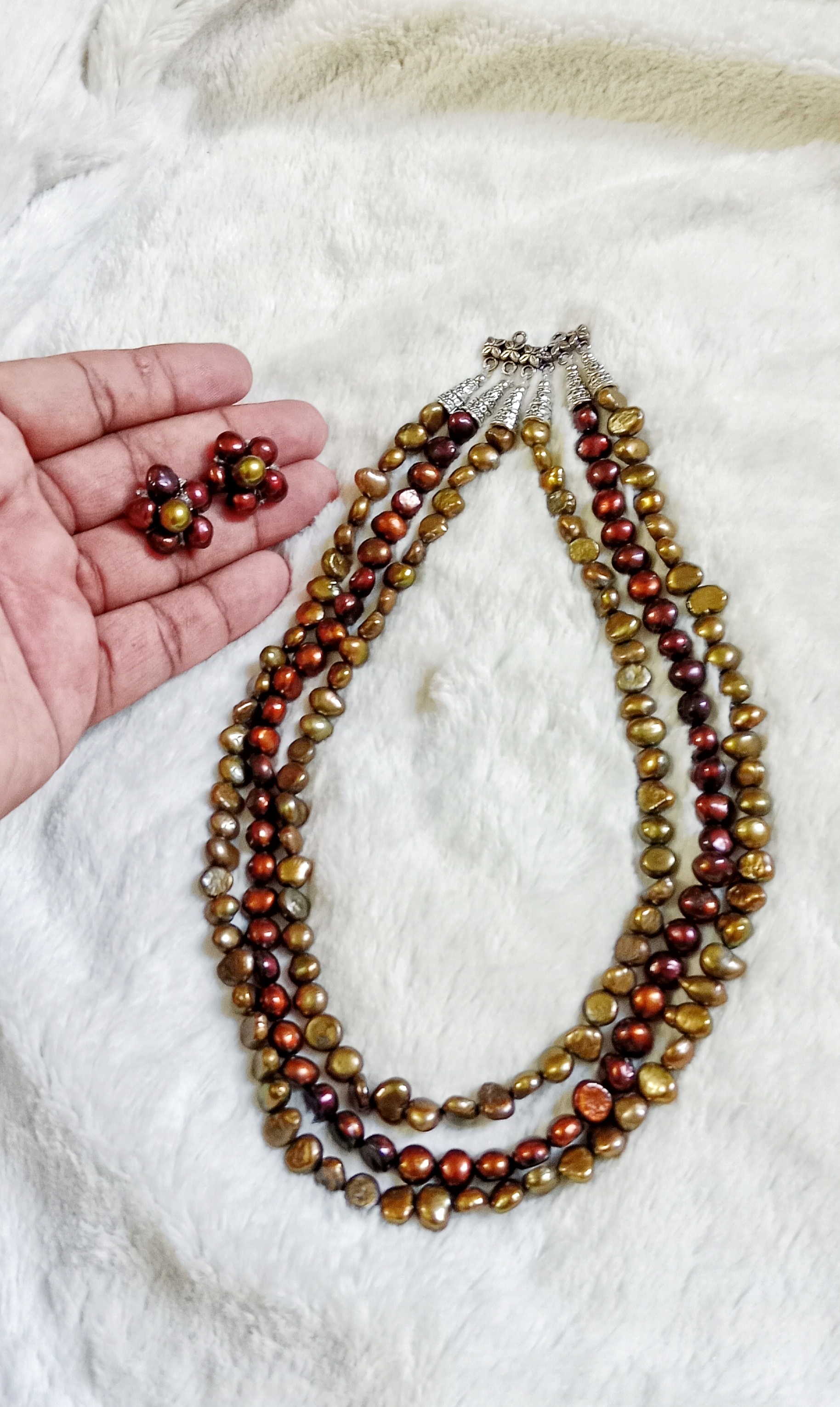 Uncut Pearl 3 Layer Necklace_img_0