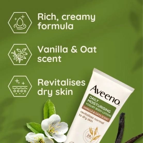 AVEENO® DAILY MOISTURISING YOGURT BODY CREAM VANILLA & OAT- 200ml_img_3