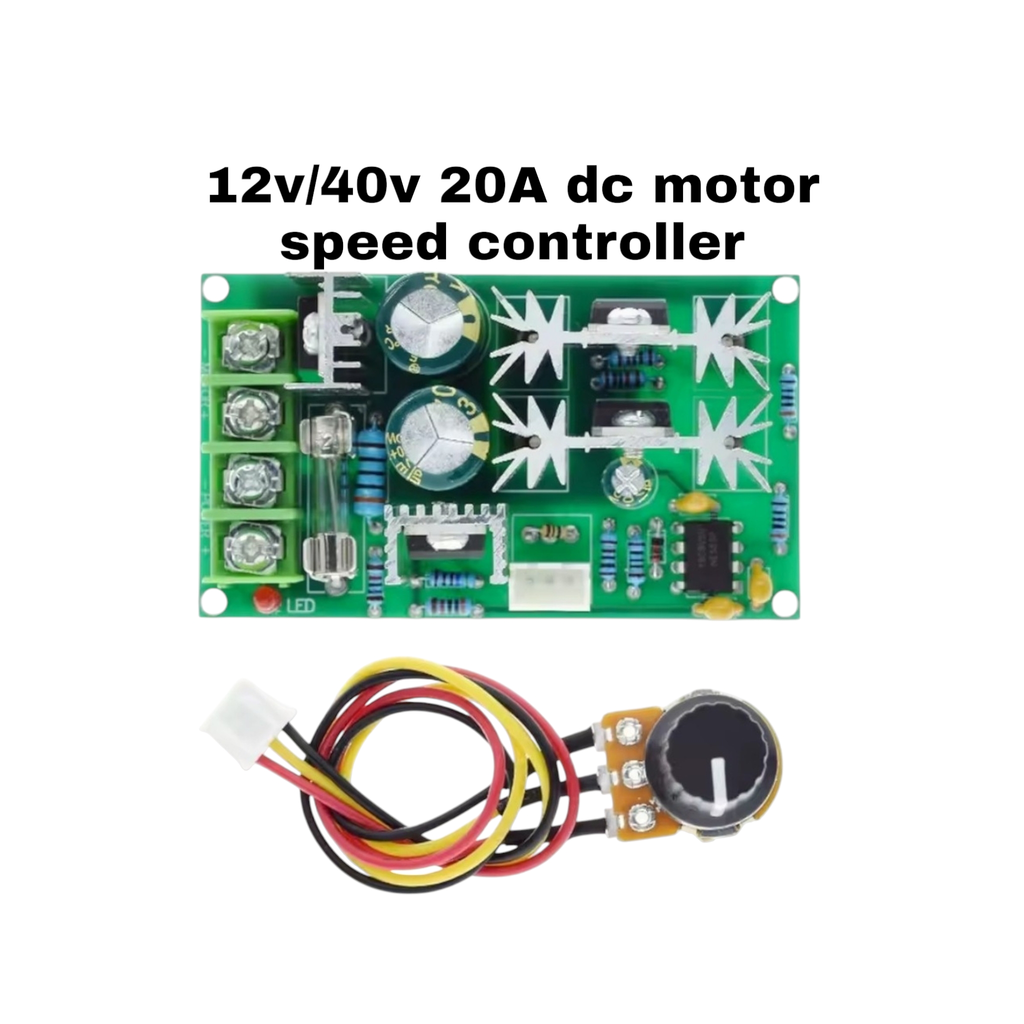 12V–60V 20A PWM DC Motor Speed Controller | CVT Speed Switch Module | Compatible with 775 Motor S0301_img_1