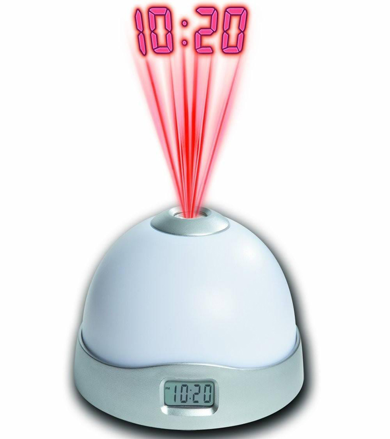Colorful Projection Clock Star Sky Night Light