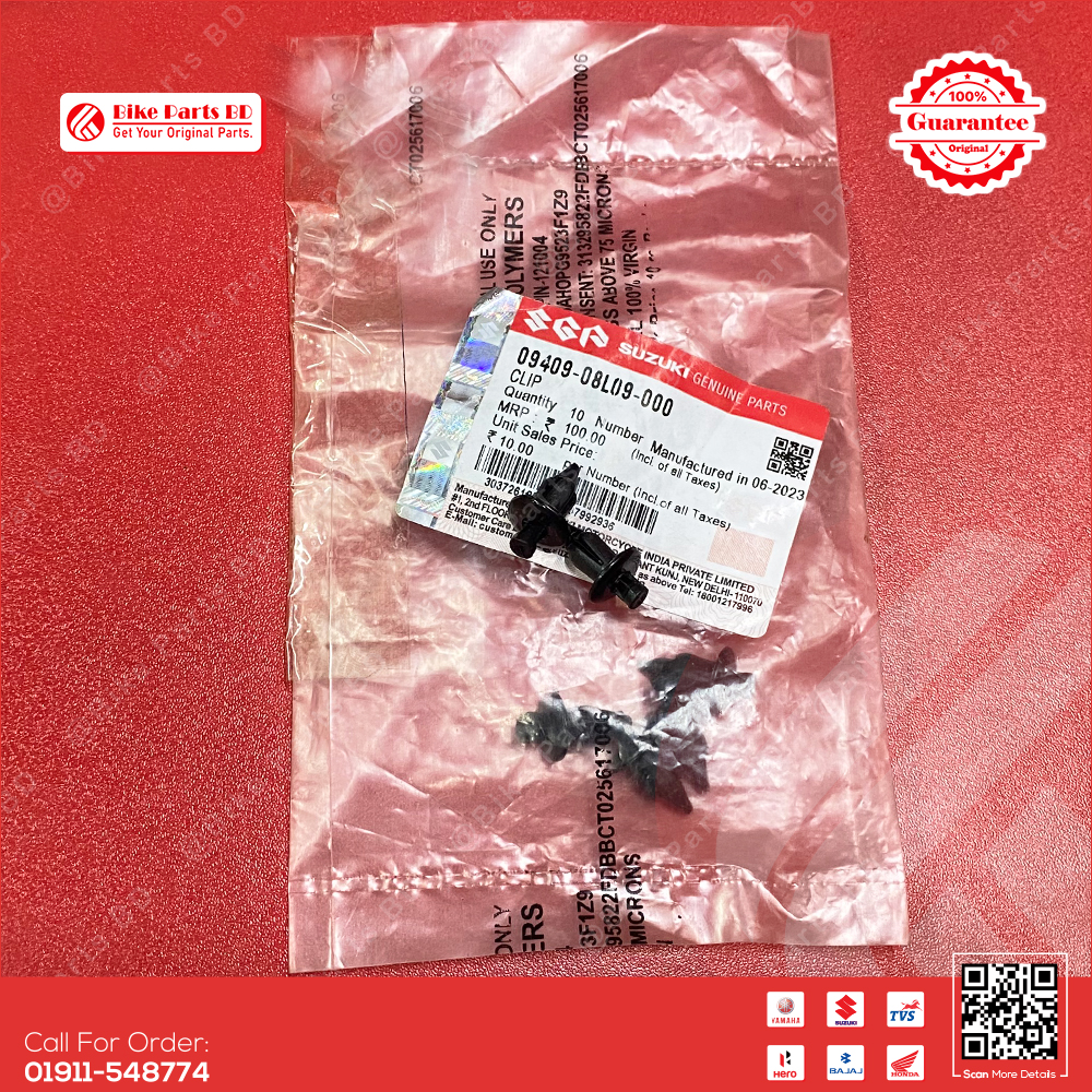 Push clip set for Suzuki Gixxer & Gixxer SF (Old & New Model) bike.