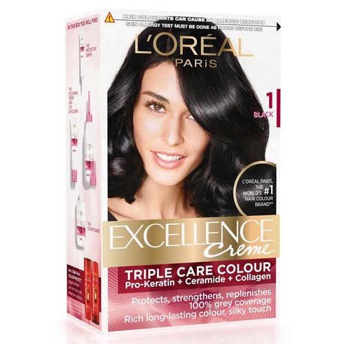 L'Oreal Excellence Triple Protection Color - Natural Darkest Black 1