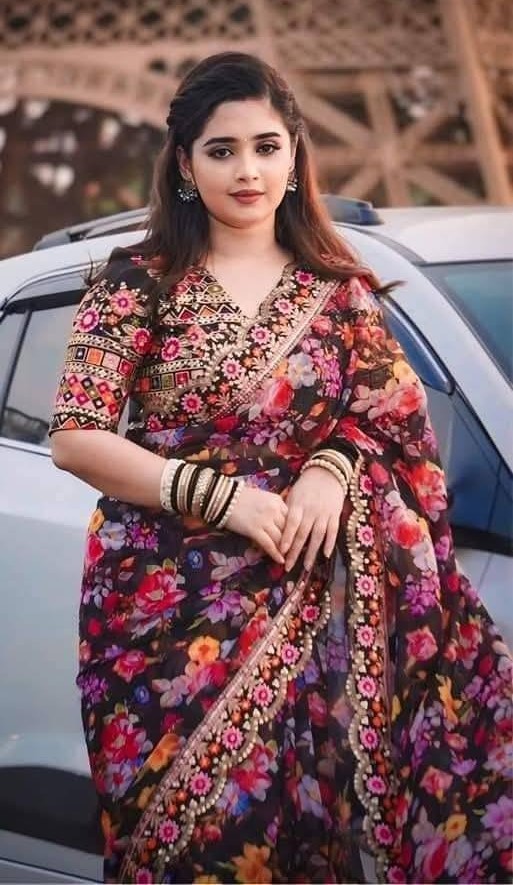 Digital Print Sharee with Blouse Piece_img_3