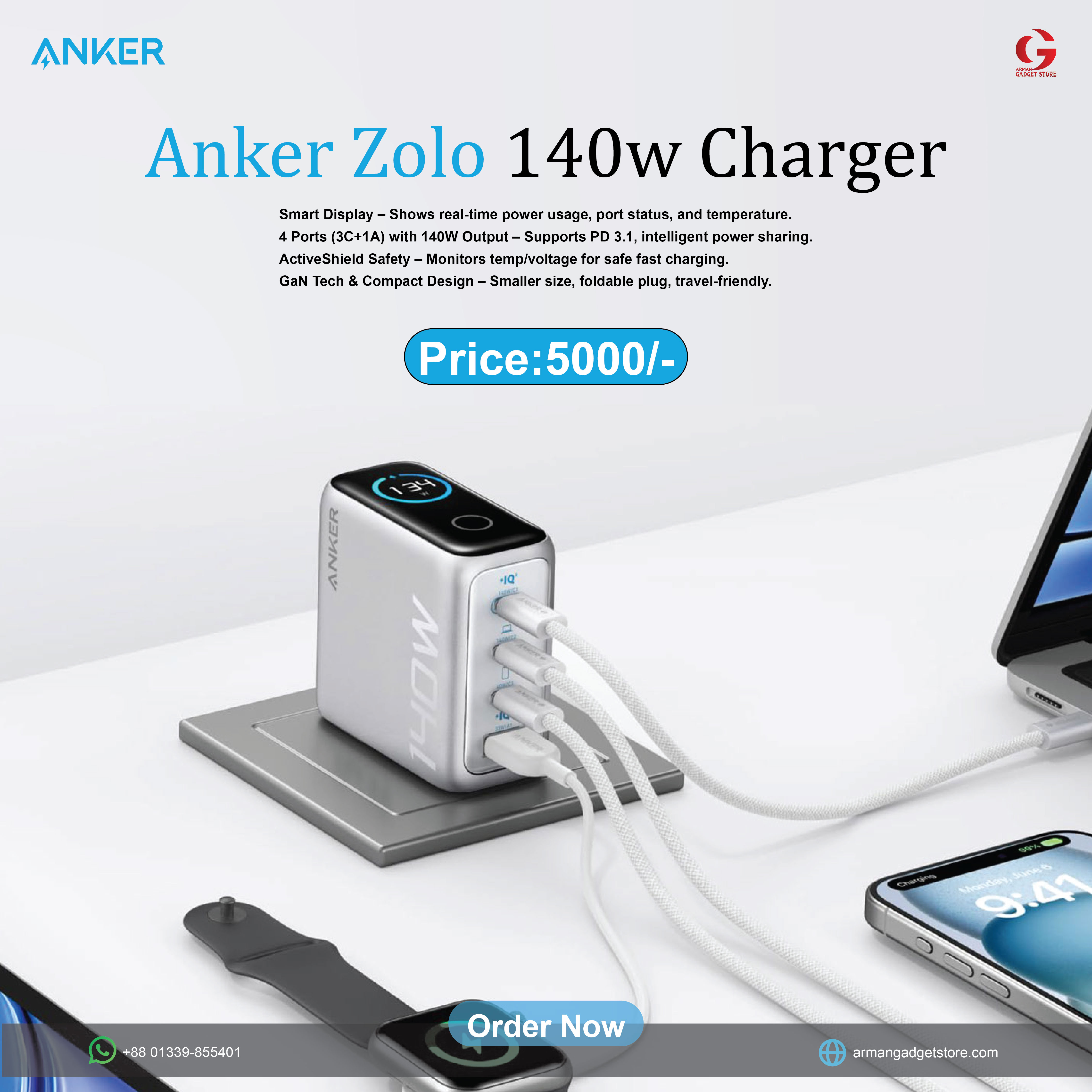 Anker Zolo 140W 4-Port GaN USB-C Charger_img_0