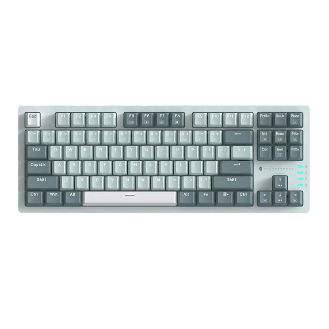 (Sold Out) Thunderobot K87 Hot-Swappable Mechanical Keyboard Bright Cream/Mint - Red Switch