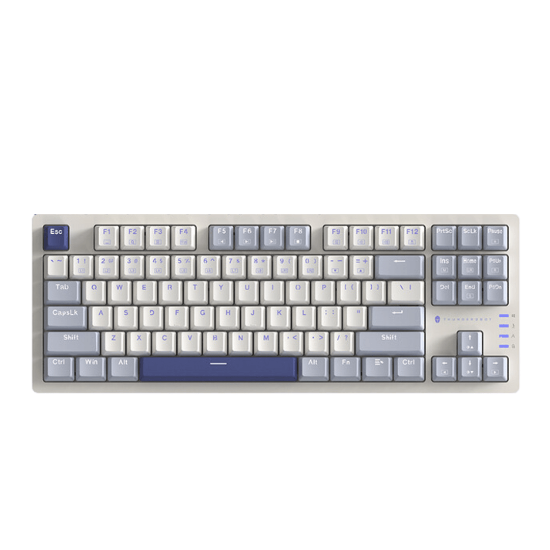 (Sold Out) Thunderobot K87 Hot-Swappable Mechanical Keyboard Bright Cream/Mint - Red Switch_img_1
