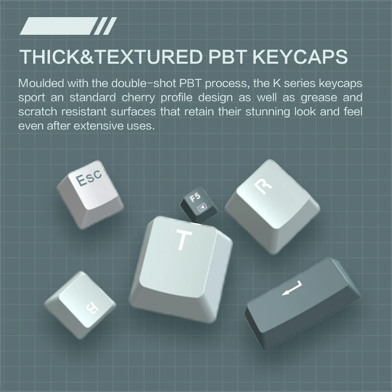 (Sold Out) Thunderobot K87 Hot-Swappable Mechanical Keyboard Bright Cream/Mint - Red Switch_img_6