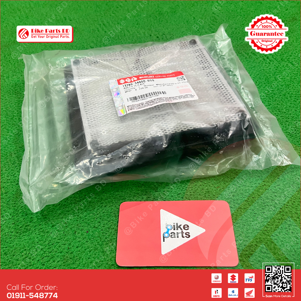 Air filter for Suzuki Gixxer & Gixxer SF (Old & New Model) bike.