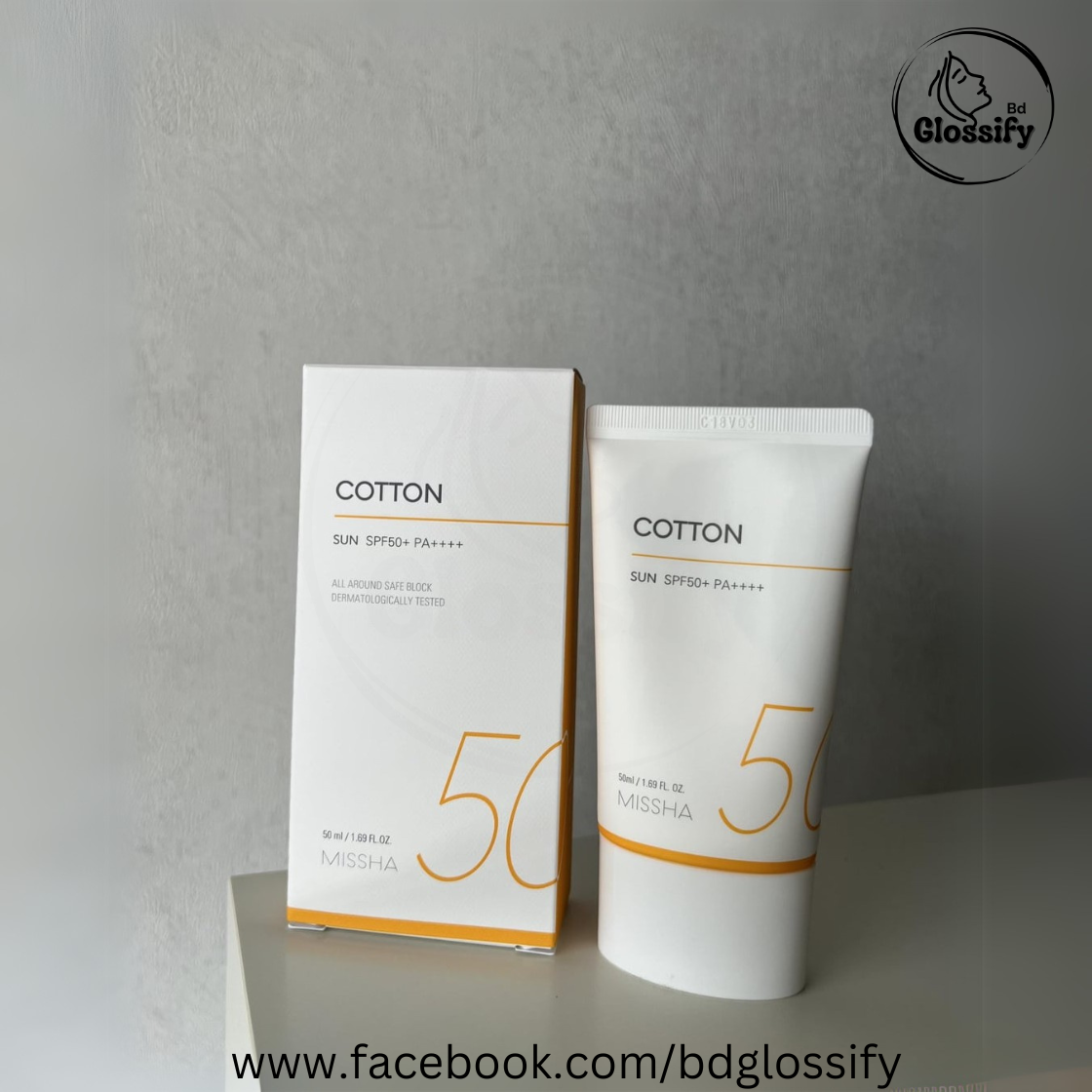 MISSHA All Around Safe Block Cotton Sun SPF50+ PA++++ (50ml)