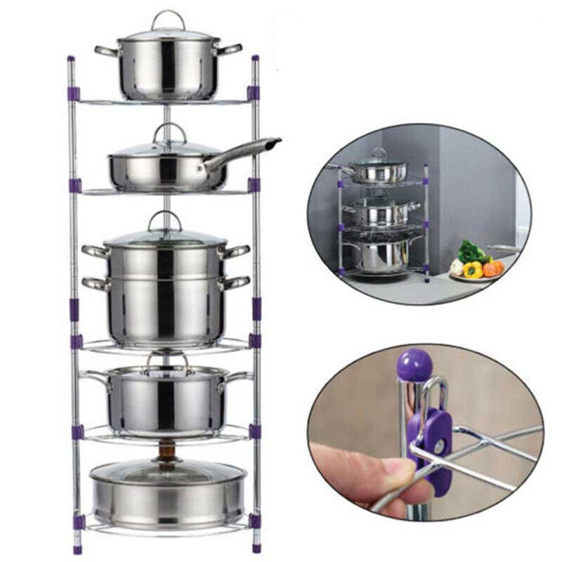 Layer Kitchen Pot and Pan Rack Organizer_img_1