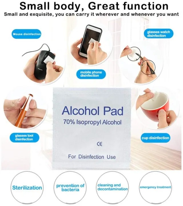 Saniswab Alcohol Pads 100 Pcs – 70% Isopropyl Alcohol Swabs for Disinfection & First Aid | Price in BD_img_2